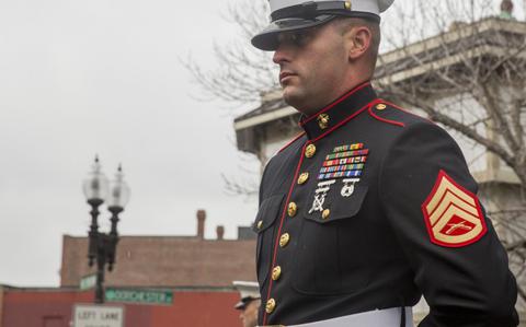 Usmc staff shop sergeant dress blues